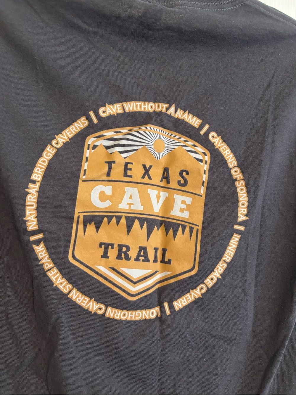 Small Texas Cave Trail Graphic Tee Collectible - Picture 4 of 8